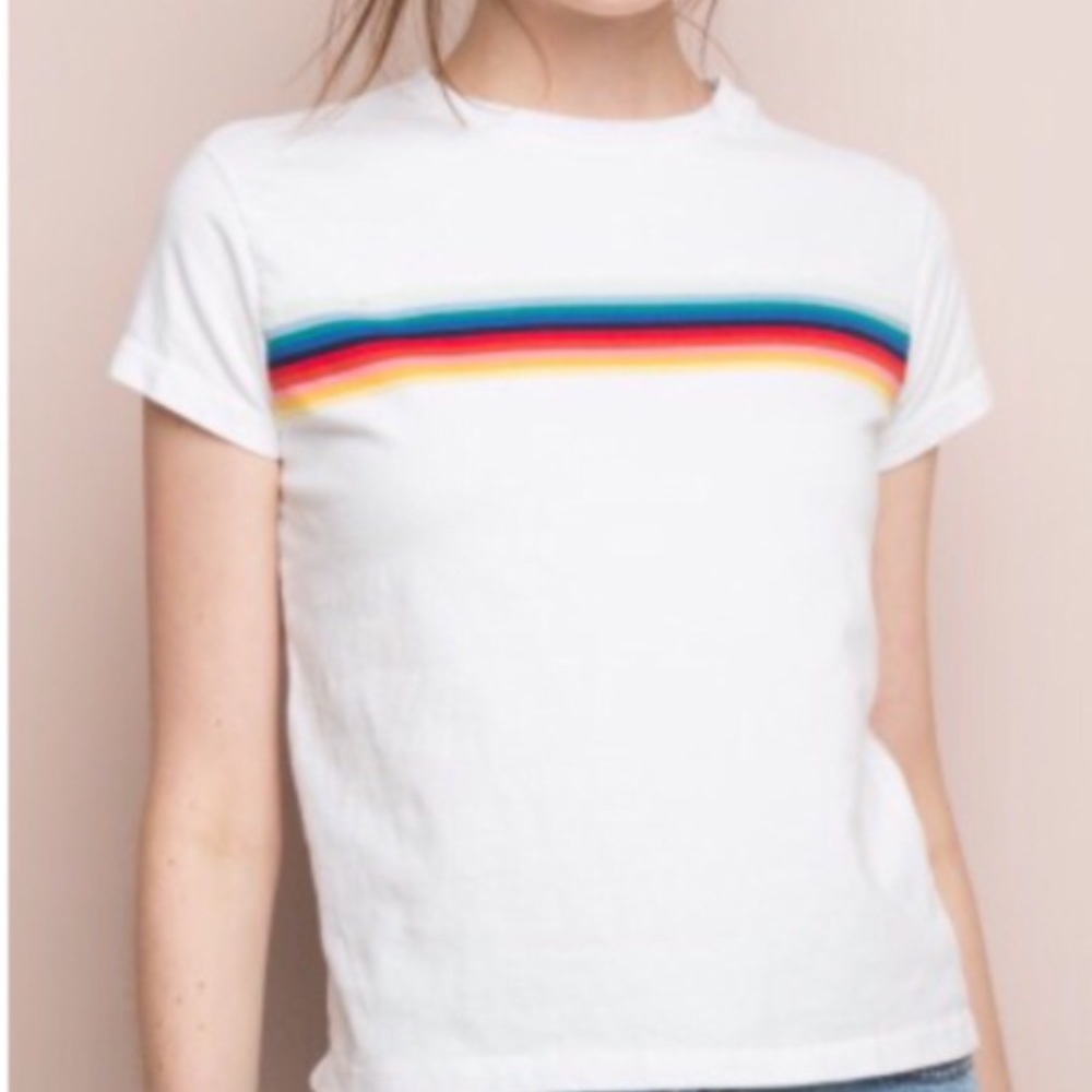 Brandy Melville Rainbow Jamie Top